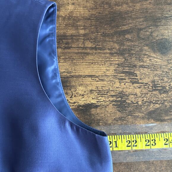 Vintage NWT Talbots 100 Silk Taffeta Skirt Blouse Set Size 12 Dark Lilac Purple - Picture 5 of 12